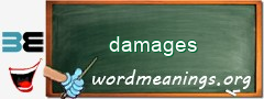 WordMeaning blackboard for damages